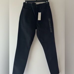NWT Banana Republic Petite High-Rise Fade Resist Black Skinny Jean